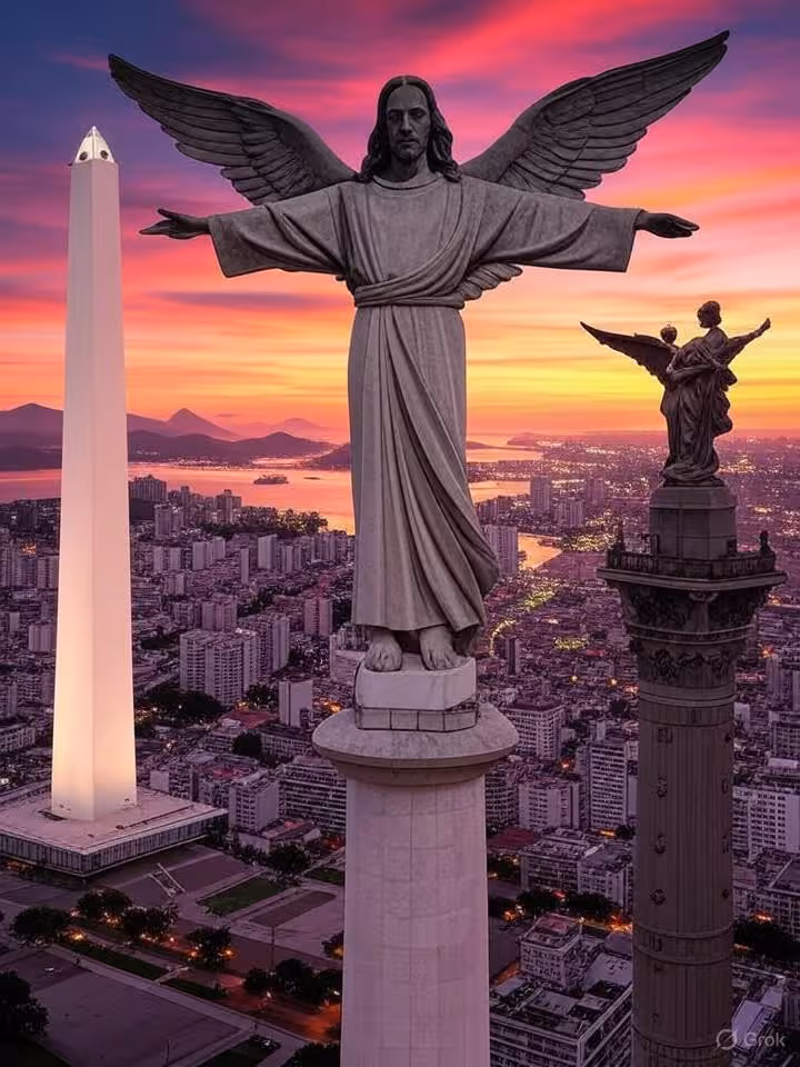 Ilustración conceptual de diversidad cultural latinoamericana