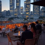 Cómo es el sugar dating en México: cultura y expectativas Modern Mexico City skyline at sunset with upscale restaurants and cafes in Polanco neighborhood, war